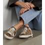 Купить Golden Goose Super-Star Sabot distressed leopard-print calf hair slip-on sneakers в Кеды и кроссовки Golden Goose Deluxe Brand